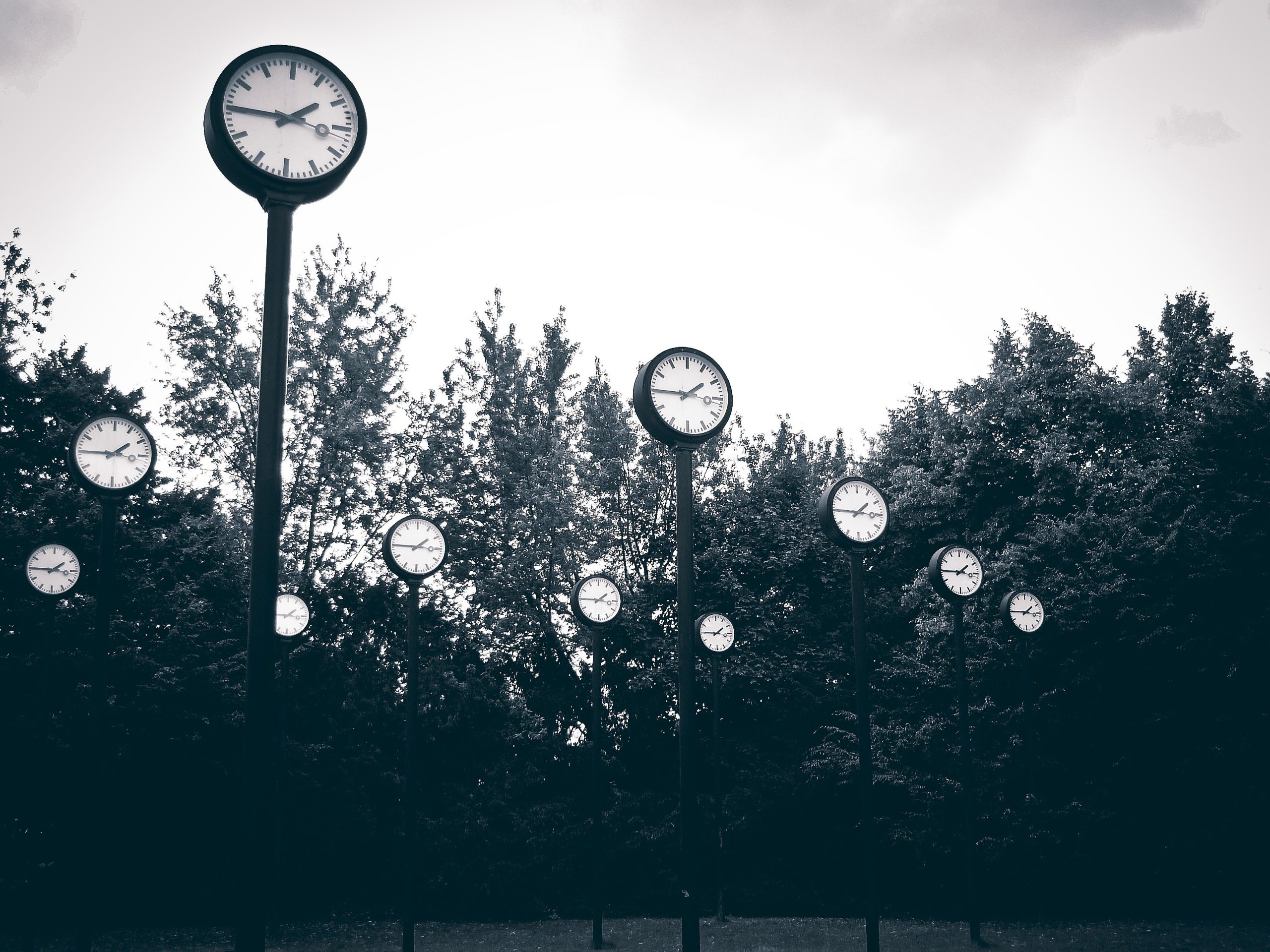 Clock lamp posts