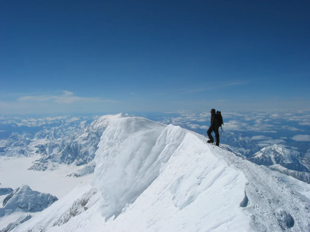 Alan near the summit of Denali